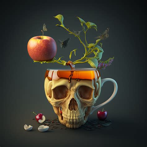 Bone Apple Tea / Midjourney V4 -- The prompt was Bone Apple Tea : r ...
