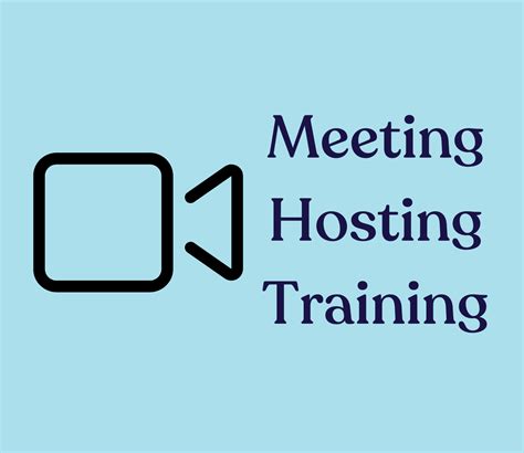 Meeting Hosting Training Academic Reps