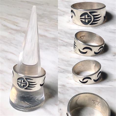WEAVER SELINA silver overlay ring "bear pow" | NOIR ONLINE