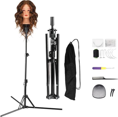 Neverland 63 Inch Wig Stand,Training Head Stand Tripod, Sturdy Metal ...