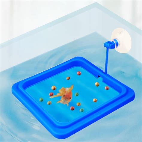 VAYINATO Plastic Fish Feeder for Aquarium Tank Floating Food Feeding ...