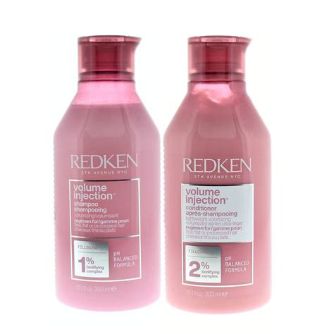 Redken Volume Injection Shampoo and Conditioner Bodifying Complex with ...