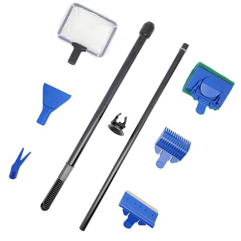 Fish Tank Cleaning Tools 5 in 1 Aquarium Clean Set Fish Net Gravel Rake ...