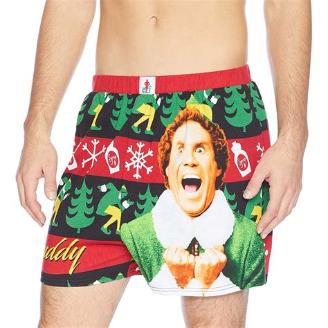 Buy Warner Brothers Men's Elf Boxers, Buddy red, M at Amazon.in