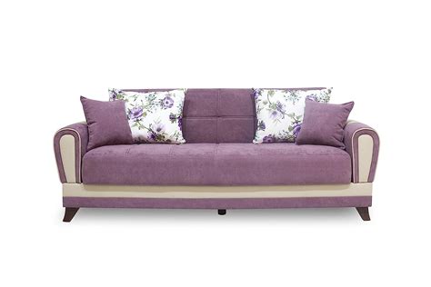 Urban Living Lima Three Seater Sofa Cum Bed (Grape Wine) : Amazon.in ...