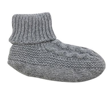 Women's Cuddl Duds® Knit Bootie Slipper Socks Lined with Faux Shearling ...