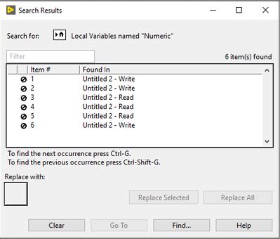 LabVIEW Create Local Variable 的图像结果
