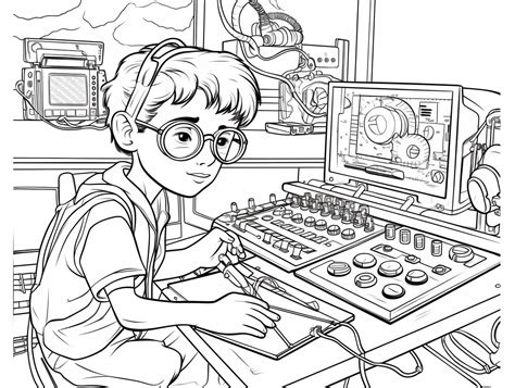 Technology Coloring Pages 的图像结果