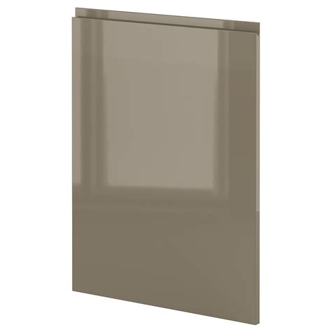 METOD 1 front for dishwasher, Voxtorp high-gloss dark grey-brown, 60 cm ...