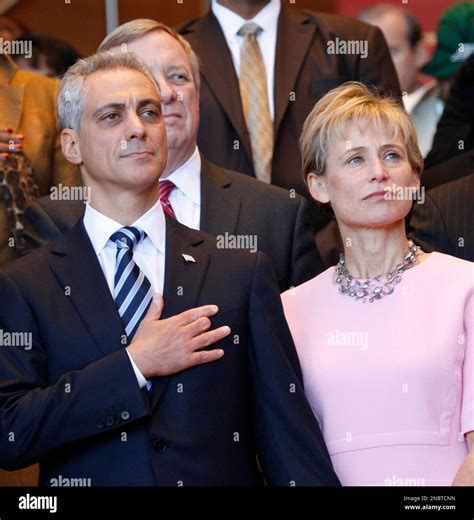 Chicago Mayor-elect Rahm Emanuel, left, and his wife Amy Rule during ...