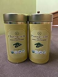 Buy Hennaveda Indigo Powder For Hair 100g x 2 with Hair Dye Brush ...
