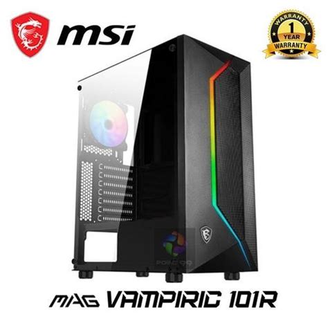 Jual CASING GAMING MSI VAMPIRIC 101R | ATX | m-ATX | Tempered Glass ...