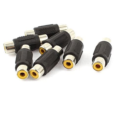Alcoa Prime7 Pcs Coupler RCA Female to Female Audio Video Joiner Barrel ...