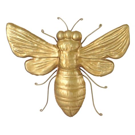 Honeybloom Gold Metal Bee Wall Decor 16x14 | At Home