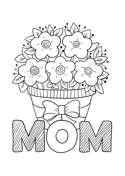 For Mom Coloring Pages
