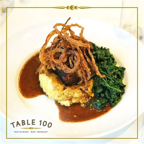 Table 100 menu in Flowood, Mississippi, USA