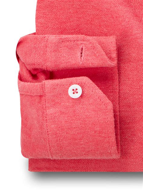 Aigio Melange Knitted Coral Solid Full Sleeve Tailored Fit Casual Cott ...