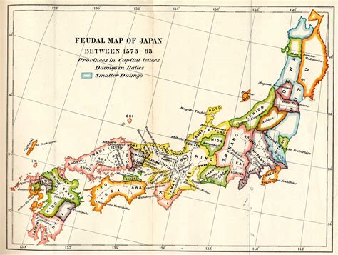 Map of Feudal Japan