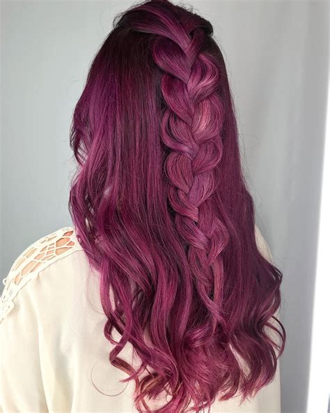 Maroon Purple Hair Dye