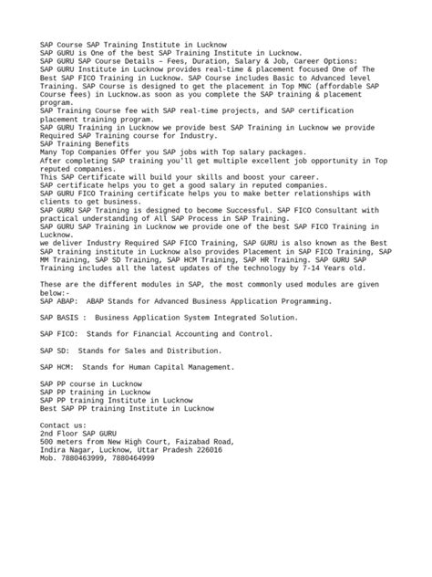 Image result for SAP Training Guide