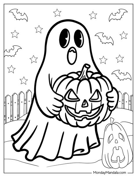 30 Ghost Coloring Pages (Free PDF Printables)