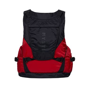Mystic Downwinder Floatation Vest Black/Red 2024 • Watersporters.com