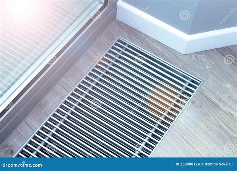 Metal Grate for Convector Heating in the Floor Next To the Window ...