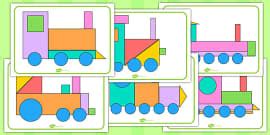 👉 2D Shape Transport Picture Pack | Twinkl
