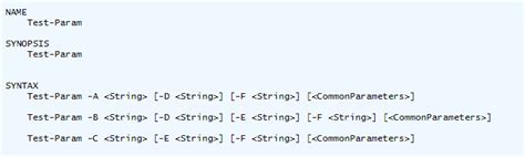 PowerShell Parameter Set 的图像结果