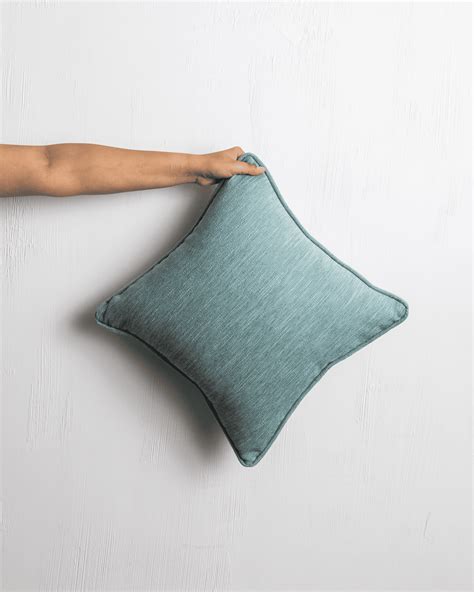 Boho Blush 03 - Muted Aqua – Textured Cushion Cover – Studio Iona
