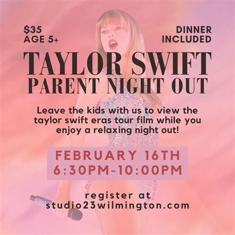 Taylor Swift Parent Night Out , 6626 Gordon Rd Unit G Wilmington NC ...