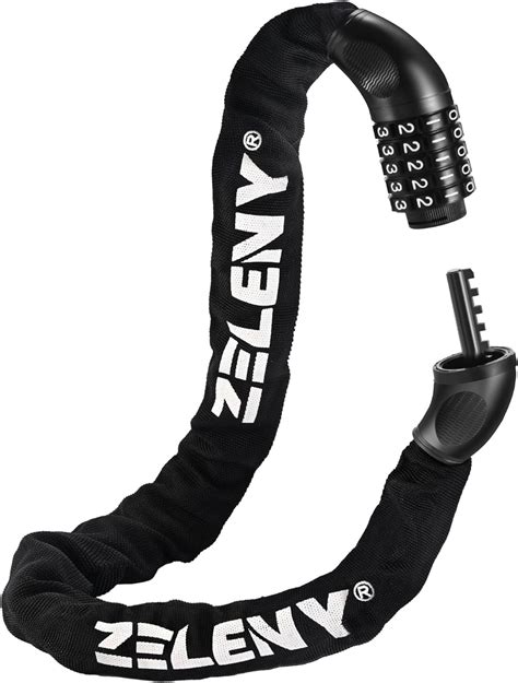 ZELENY Bike Lock/Bicycle Lock,5-Digit Combination Bike Lock and 0.27inch Bike Locks High ...