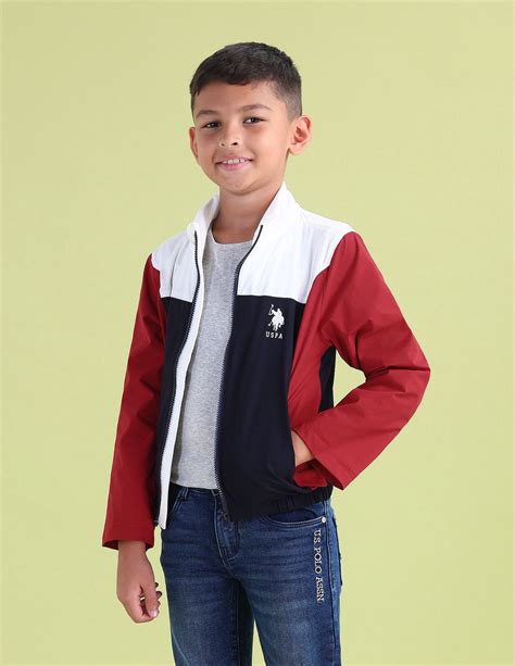 Boys Colourblocked Casual Jacket – U.S. Polo Assn. India