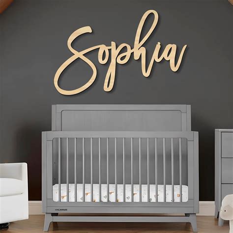Amazon.com: Wooden Name Signs for Nursery Custom Baby Name Sign for ...