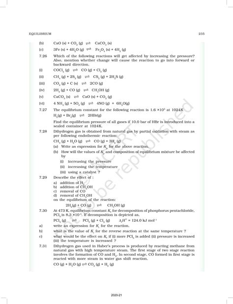 Equilibrium - NCERT Book of Class 11 Chemistry Part I