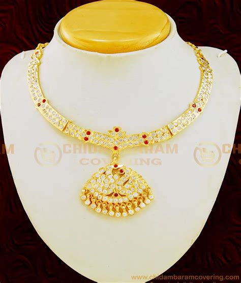 Buy Wedding Collections New Impon Gold Attigai Necklace Design Indian ...