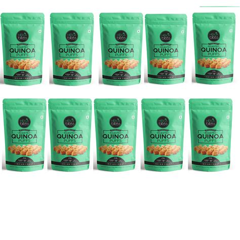 Quinoa Puffs - Indian Chaat (1 Pack of 40 grams) – Heka Bites