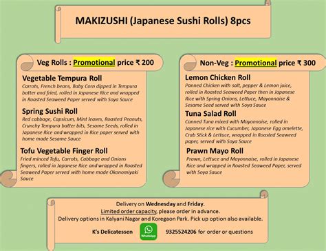 "K's Delicatessen" Ends Your Long Pursued Sushi Quest in Pune!