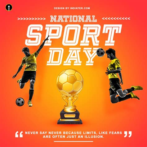 29 August Happy National Sports Day Banner Free PSD Template - Indiater