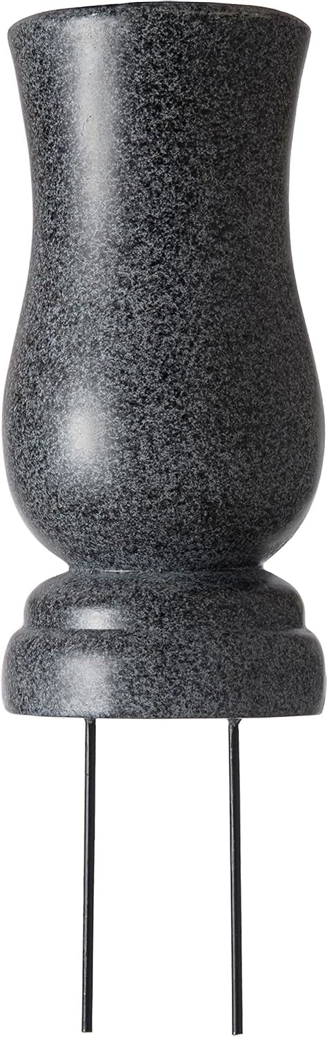 Buy Everlasting Silk Flowers Cemetery Vase with Stakes - Plastic Flower ...
