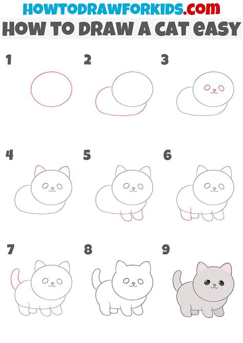 Image result for Cat Drawing Tutorial Easy