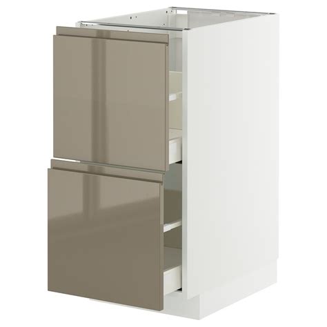 METOD / MAXIMERA base cb 2 fronts/2 high drawers, white/Voxtorp high ...