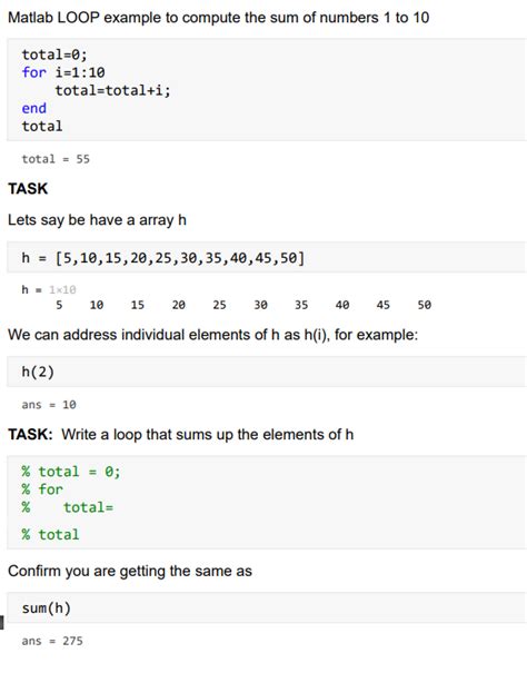 Summing Loop MATLAB 的图像结果