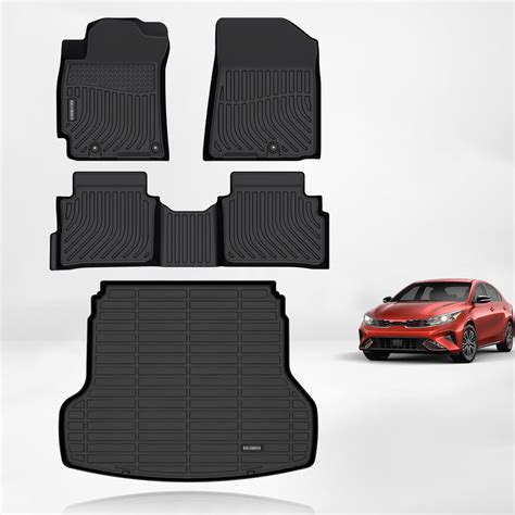 KELCSEECS Floor Mats & Cargo Liner Custom for Kia Forte 2024 2023 2022 ...
