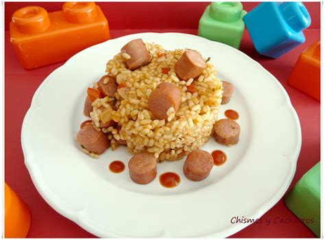 Arroz con salchichas - Chismes y Cacharros