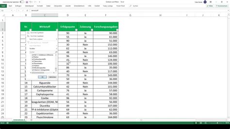Excel Filtering Tables 的图像结果