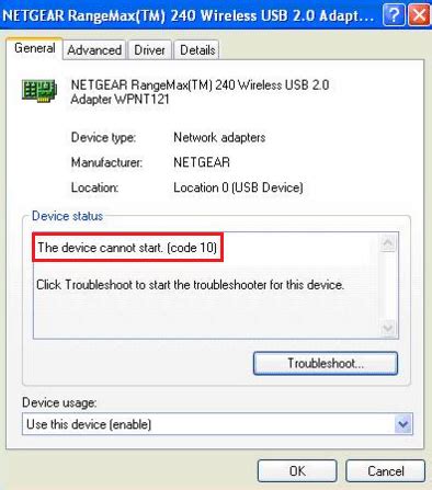 Image result for Code 10 Error Driver