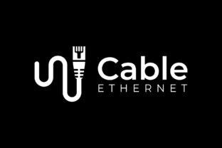 Ethernet Cable Logo Graphic by Sore.studios · Creative Fabrica