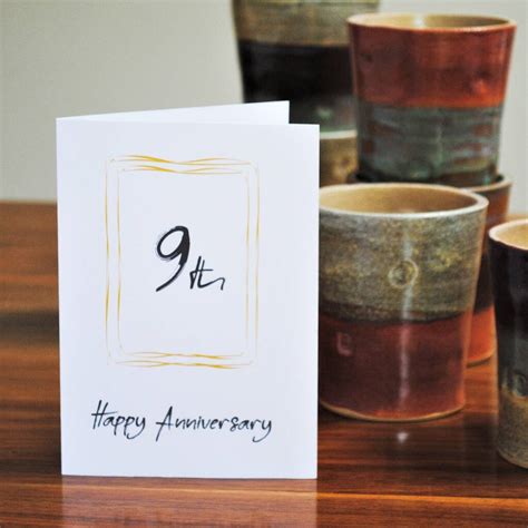 9th Wedding Anniversary Gift Mantel Clock By IGstudio Ceramics