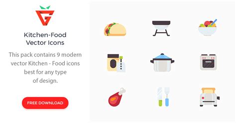 Kitchen-Food Vector Icons - graphberry.com